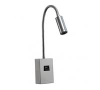 Aplique 3w 4000k capote cromo c/usb e interrupt. 285lm 43x6x4 cm artic