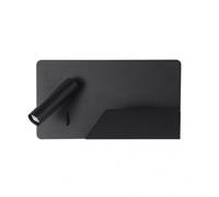 Aplique 3w 4000k miguel angel izqdo negro c/usb y estante 150lm 16x28