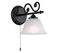 Aplique A 1 Luz Hierro Forjado Negro Clásico Colección GL1567