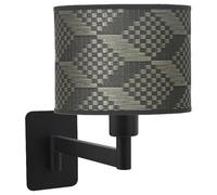 Aplique Abatible Moda 1xe14 Negro/tetris Gris 26x17x28 Cm