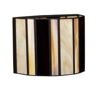 Aplique alqueria 1xe27 negro/beis/marron 19x24x14 cm