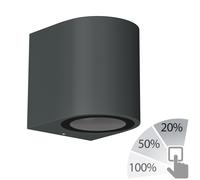 Aplique ALSE downlight para exterior aluminio antracita redondo in U10 LED