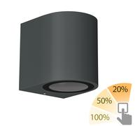 Aplique ALSE downlight para exterior aluminio antracita redondo in U10 LED