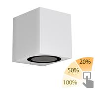 Aplique ALSE downlight para exterior aluminio blanco angular in U10 LED