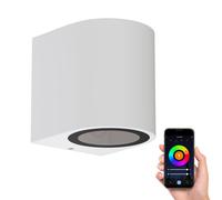 Aplique ALSE downlight para exterior aluminio blanco redondo incl. Smart Home