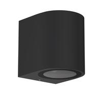 Aplique ALSE downlight para exterior aluminio negro redondo incl. GU10 LED [EEK: E]