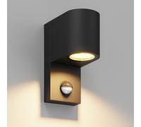 Aplique ALSE downlight para exterior detector de movimiento negro redondo in