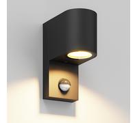 Aplique ALSE downlight para exterior detector de movimiento negro redondo in