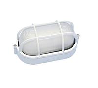 Aplique Aluminio Oval 60w. Blanco