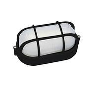 Aplique Aluminio Oval 60w. Negro