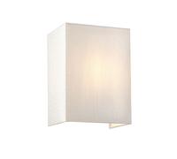 Aplique Anguloso Tela Up Down E27 Crema Cromo Pasillo dormitorio Wandleuchte