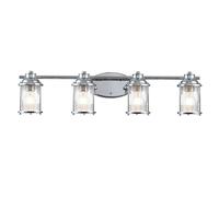 Aplique Baño Grande B: 85,5 CM IP44 en Cromo 4x E27 Vintage Luz Pared