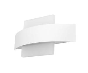 Aplique Barredor De Pared Cuad.8w 4000k Arco Blanco 630 Lm Ip20 13x24x5 Cm