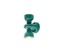 Ferroluce Aplique de pared Berimbau, turquesa, 2 luces