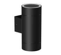 Aplique BIDO aluminio exterior negro mate Up & Downlight + 2 lámparas LED [EEK: F]