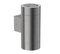 Aplique BIDO para exterior IP44 Up-/Downlight aluminio mate redondo 2x GX53 max.