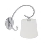 Aplique bogota 1xe14 cromo pantalla blanca 25x15x28 cm