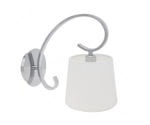 Aplique bogota 1xe14 cromo pantalla blanca 25x15x28 cm