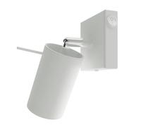 Aplique Bombilla Blanco B: 8 CM Pequeño Metal Orientable GU10 Luz para Leer Cama