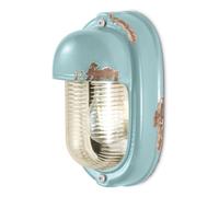 Aplique Cerámica Cristal H:24CM Claro Shabby Antiguo Marítimo E27 Wandleuchte