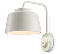 Aplique Cerámica Metal Crema Blanca H:34CM Retro Hecho Luz de Pared Interior