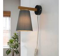 Aplique Con Interruptor Gris Skandinavisch E27 Wandleuchte Lectura Cama Sofá