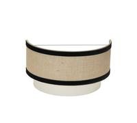 Abrila Cornalina Beis-Negro 30Cm - Aplique 1Xe27