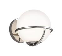 Aplique Cristal Acero Incl. 3W LED Redondo Bola Mid Century Pasillo Wandleuchte