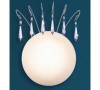 Aplique Cristal Blanco Redondo Con Púrpura Niña Dormitorio Infantil Fucsia