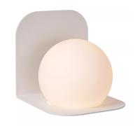 Aplique Cristal Bola Blanco IP44 Baño H:16CM G9 Wandleuchte Blendarm