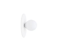 Aplique Cristal Metal Blanco Bola Blendarm E27 Ø25 CM Malo Wandleuchte Redondo