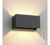 ledscom.de Aplique CUBEL para exterior, antracita, IP65, Up