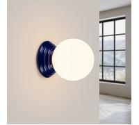 Aplique de cerámica de colores Zori con IP44 Azul Ultramar
