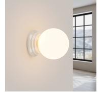 Aplique de cerámica de colores Zori con IP44 Blanco