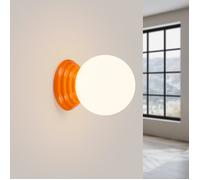 Aplique de cerámica de colores Zori con IP44 Naranja