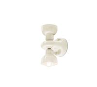 Aplique De Cerámica Interior Up Down 25,5 Cm De Alto Crema 2 Lámparas E14