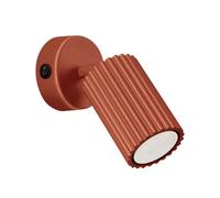 Aplique de colores con interruptor Karbon Rojo Ocre