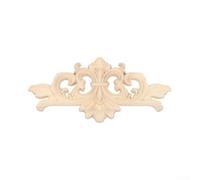 Aplique de esquina de madera tallada de goma de 16 cm, marco vintage (16 x 7,5 cm)