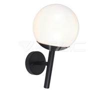 Aplique de exterior 1xE27 IP44 negro mate VT-1224 - 11824