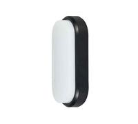 Aplique de exterior acrilico color negro serie yucatan 8.9cm