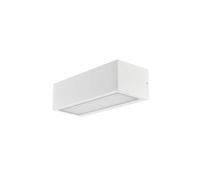 Abrila Conga Blanco - Aplique Exterior Moderno Aluminio / Cristal 54 Ip
