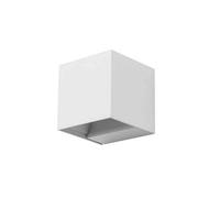 Aplique de exterior aluminio color blanco serie rex 8cm