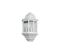 Aplique de exterior aluminio color blanco serie shaula 22cm
