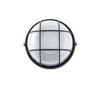 Abrila Apus Negro - Aplique Exterior Moderno Aluminio / Cristal Grande