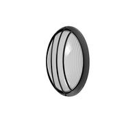 Aplique ext.oval aluminio aquila grand 1xe27 neg 11x32x20,5 cm ip44