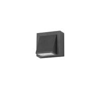 Aplique de exterior aluminio color negro serie loyd single 7.9cm