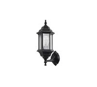 Aplique ext.aluminio pollux peq.1xe27 negro ip44 42x16x20 cm