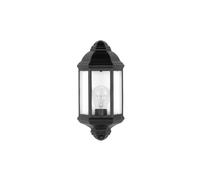 Aplique de exterior aluminio color negro serie shaula 16.5cm