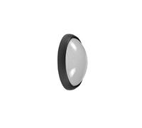 Aplique de exterior aluminio color negro serie vega 22cm