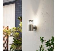 Aplique de exterior Arcchio Rudolfine, acero inoxidable V4A